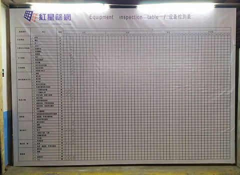 Equipment Inspection Table